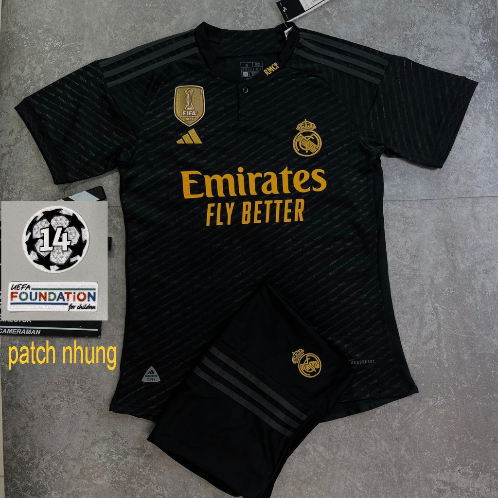 Áo Real Madrid mùa giải 2023/24 Cao cấp | Bộ Quần Áo Bóng Đá Real Madrid 2021/2022 Sân Nhà Màu Trắng Hàng Thái Xịn