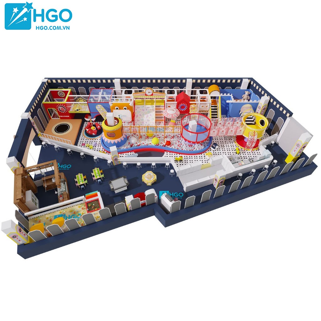 Mẫu thiết kế khu vui chơi liên hoàn trẻ em tại Hà Tĩnh