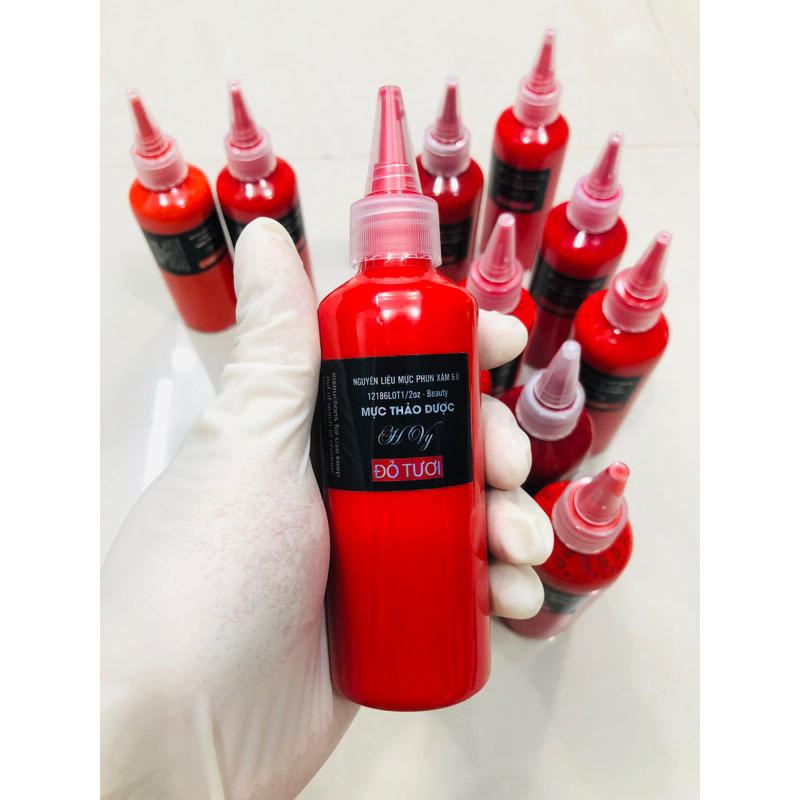 Mực phun xăm pha sẵn víp chai 10ml và 30ml ( 0966525653)