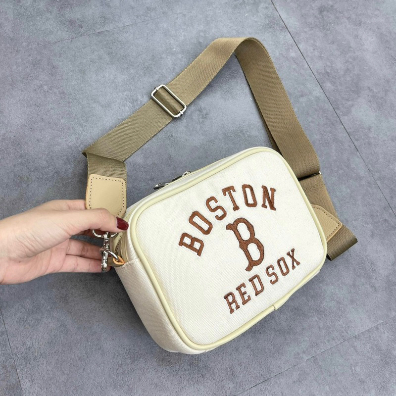 Túi Đeo Chéo MLB Đen Monogram Full Tag