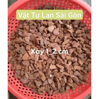 Giá thể vỏ thông đỏ trồng lan, mài cạnh size trung 1-2cm bịch 1kg