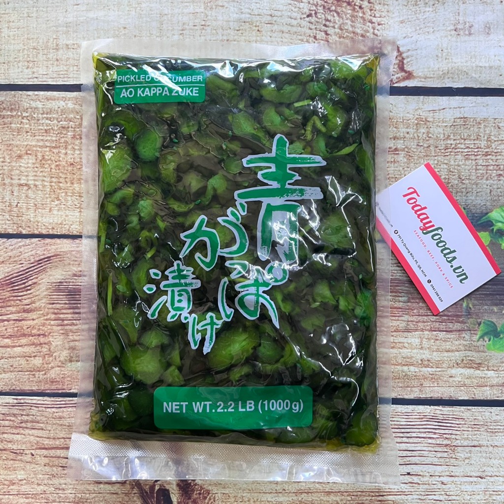 Dưa muối Nhật Bản Pickled Cucumber AO KAPPA 1KG | Dùng làm món khai vị