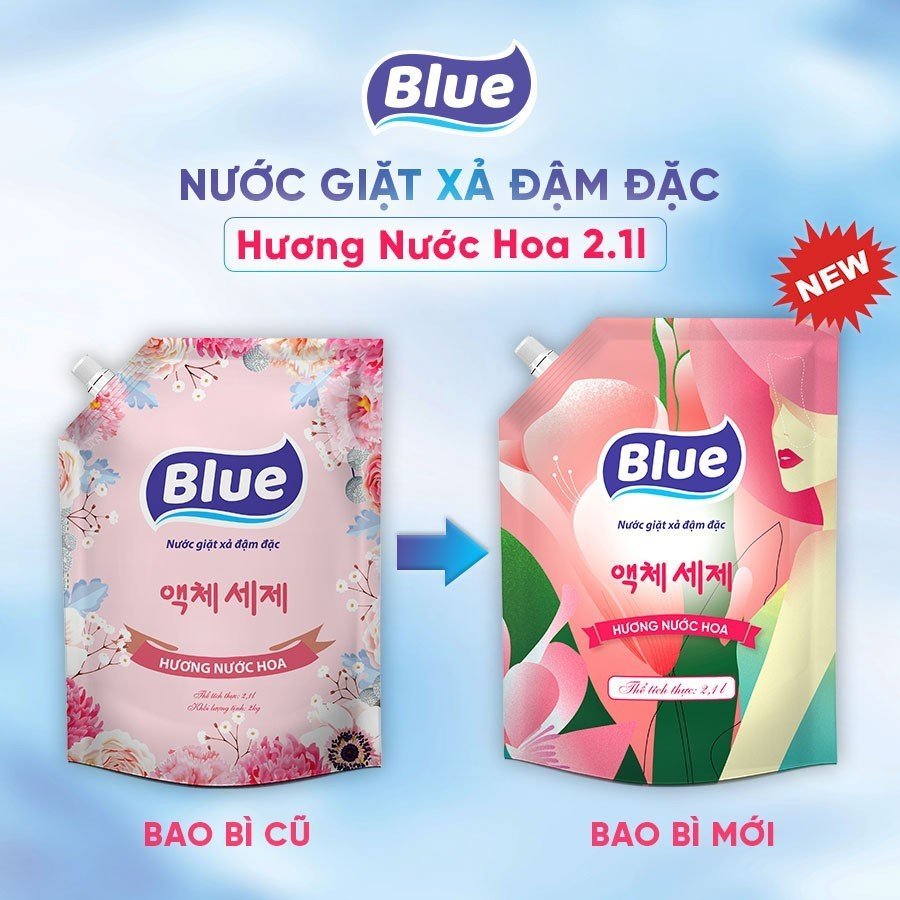 Nước Giặt Hàn Quốc Blue 2100ml mẫu mới