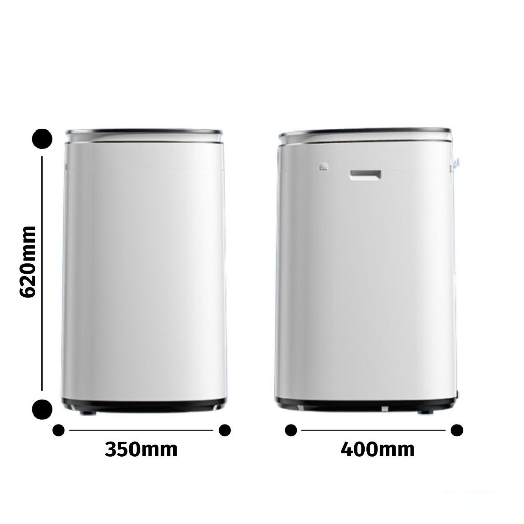 Máy giặt mini sấy khô Moazbebe MB068/ MB036 có chế độ giặt sấy, vắt, vệ sinh lồng cho bé - BH 12 THÁNG