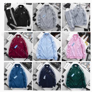 Áo Bomber Adidas Khoác 2 Lớp 3 Sọc Thể Thao Nam Vải Thun Nỉ Dày Co Giãn Khóa Mẫu New Chuản phối đồ nam nữ BB007