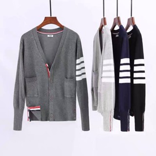 Áo nam nữ Cardigan Thom Len Mỏng Hoạ Tiết Bốn Sọc mặc là đẹp ❤️❤️ 2023 CA001