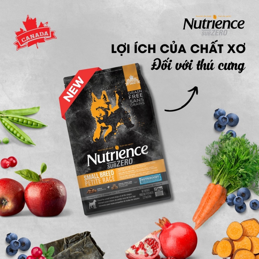 Hạt Nutrience Subzero Cho Chó Giống Nhỏ (Hạt Nhỏ) Mọi Lứa Tuổi 2.27 - 5KG