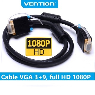 Dây cáp VGA cao cấp (3+9) lõi chống nhiễu hàng chính hãng Vention