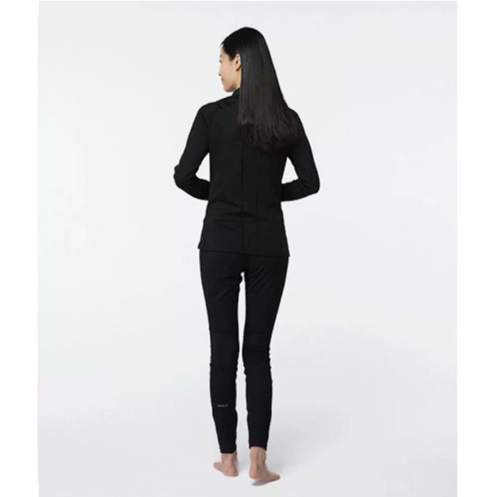 Áo lót giữ ấm trượt tuyết 500 cho nữ DEcathlon màu đen mã 8604249