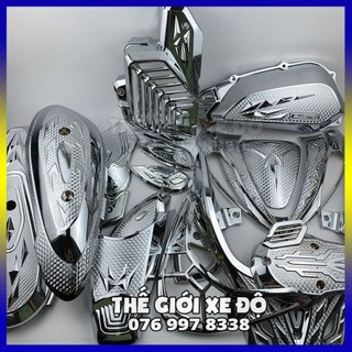 Phụ kiện trang trí ốp sh mode 2020 - 2021 - 2022 - 2023 - 2024 xi mạ crom, đồ chơi ốp inox xe sh mode