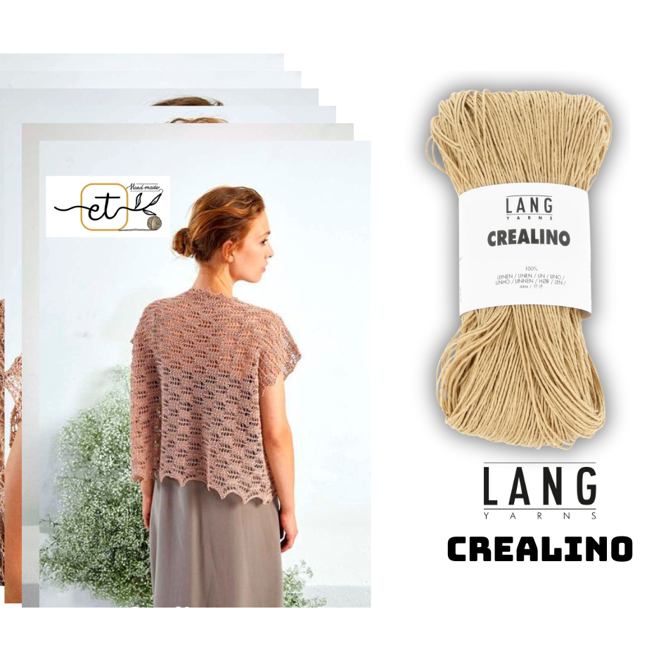 Cuộn len sợi linen, sợi mùa hè Lang Crealino