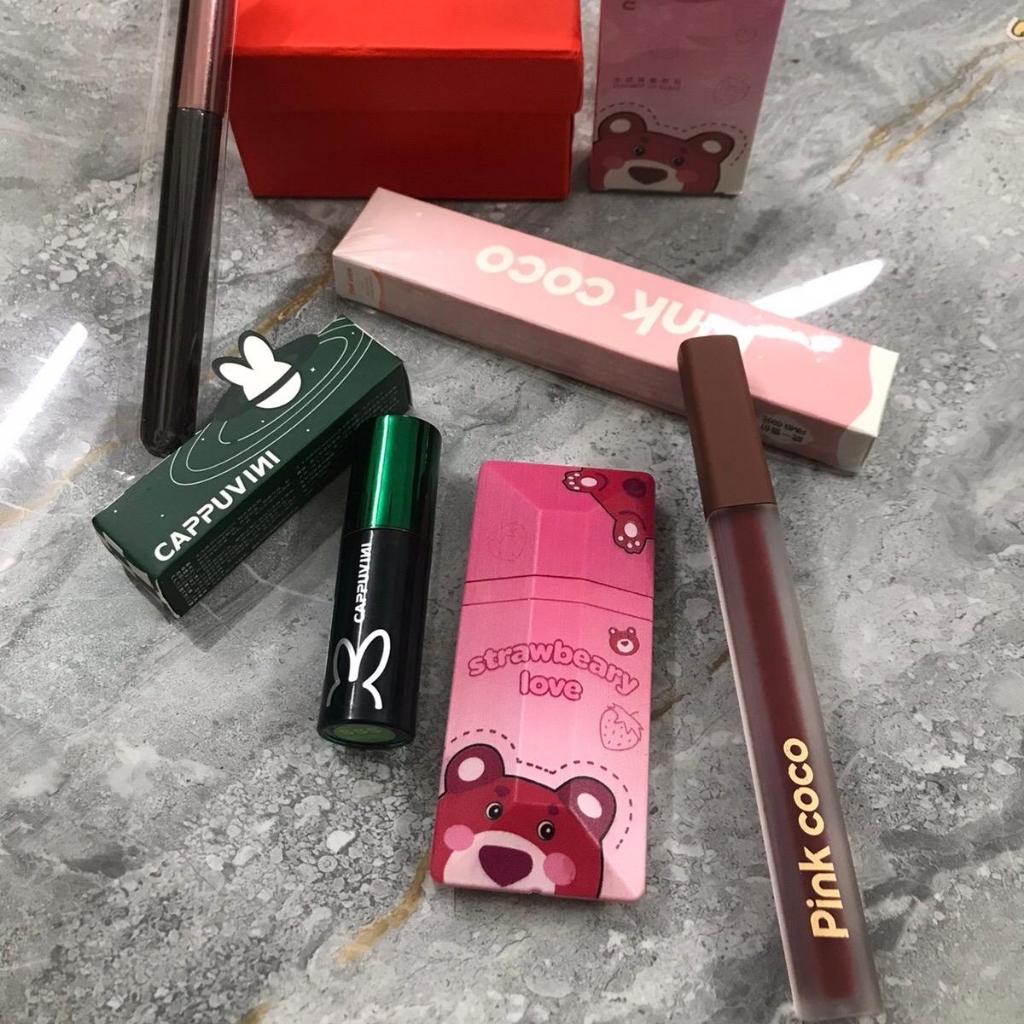 Combo 3 son campvini  hót  nè .  tặng cọ +   gương.