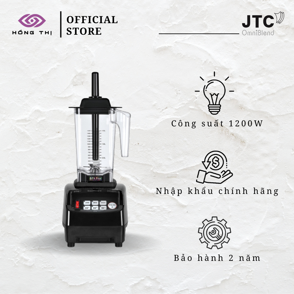 MÁY XAY SINH TỐ JTC OMNIBLEND V TM-800A - NHẬP KHẨU CHÍNH HÃNG + TẶNG BỘT KEM BÉO TRÀ SỮA D ONE