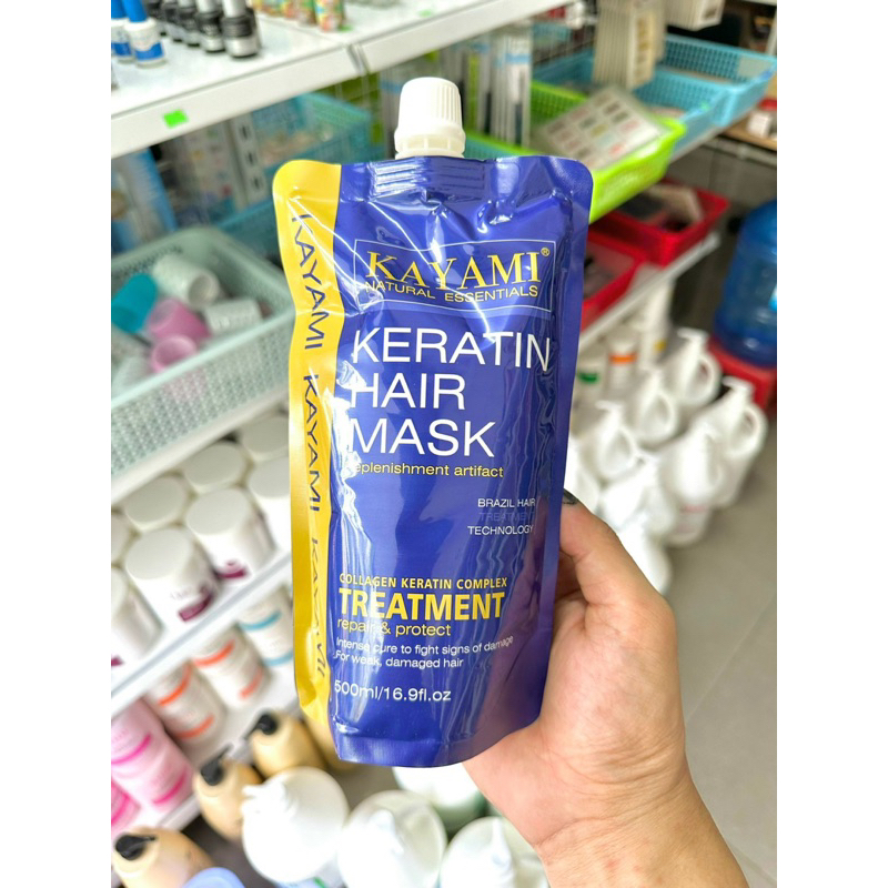 Hấp phục hồi hư tổn Collagen Keratin KAYAMI 500ml