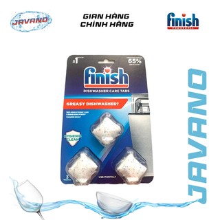Viên vệ sinh khoang máy rửa bát finish vỉ 3 viên tẩy rửa vệ sinh máy rửa chén - javano