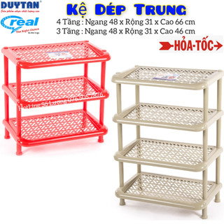 🌱Duy Tân Store🌱Kệ dép nhựa duy tân Loại Trung 3 & 4 Tầng