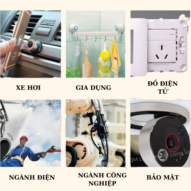 Băng dính 3m 2 mặt trong suốt Acrylic Foam Tapes AFT - Băng keo 3m chuyên dụng ô tô siêu chắc