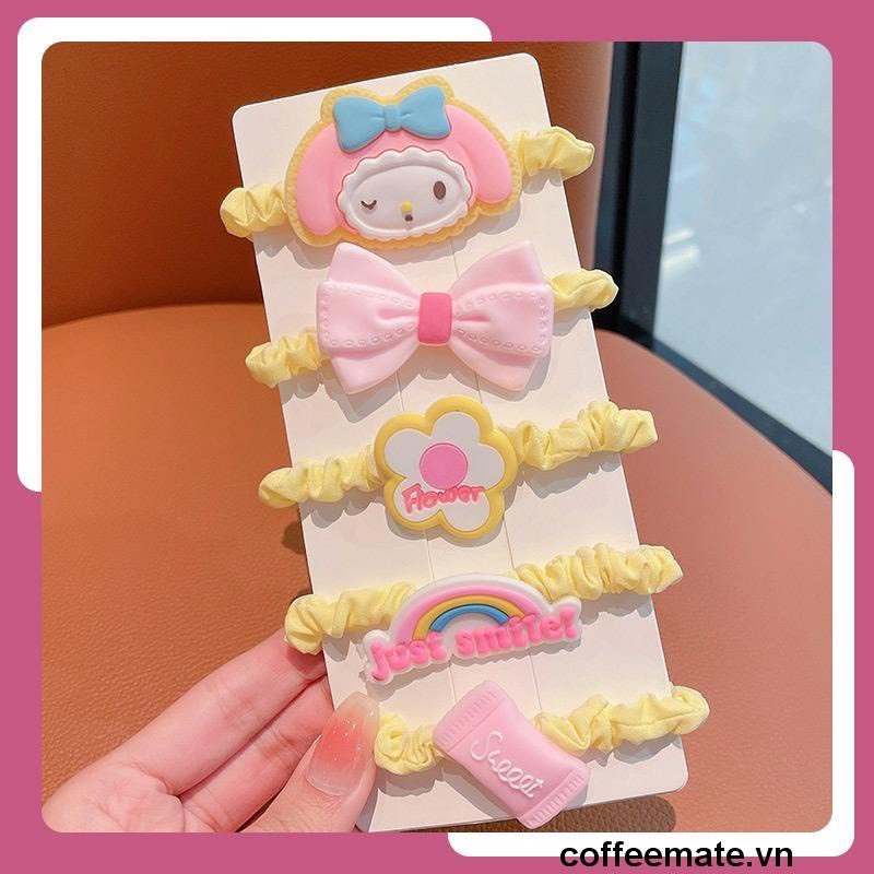 ⚡Dây Buộc Tóc Cao Su Co Giãn Hình Gấu Và Dâu Tây Dễ Thương Cho Bé Gái