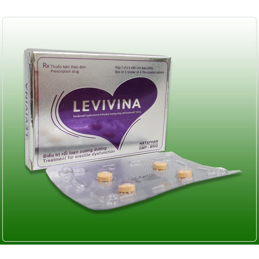 Viên uống tăng cường sinh lý nam levivina  vadenafil 10mg