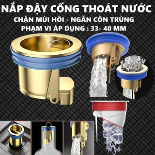 Nắp Đậy Cống Thoát Nước Ngăn Mùi Hôi Côn Trùng Bằng Thau