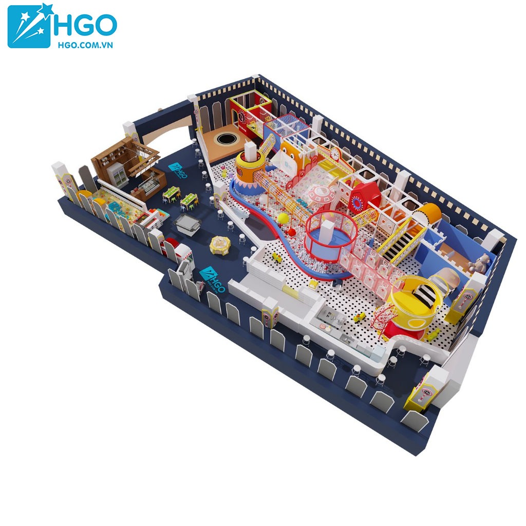 Mẫu thiết kế khu vui chơi liên hoàn trẻ em tại Hà Tĩnh