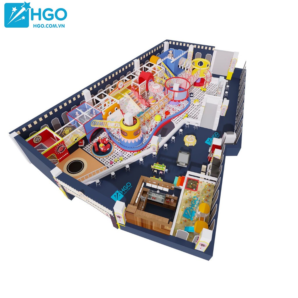 Mẫu thiết kế khu vui chơi liên hoàn trẻ em tại Hà Tĩnh