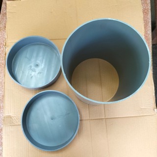 Combo 30cm ống phi 200 dầy 3,2mm và  2 bịt  phi 200