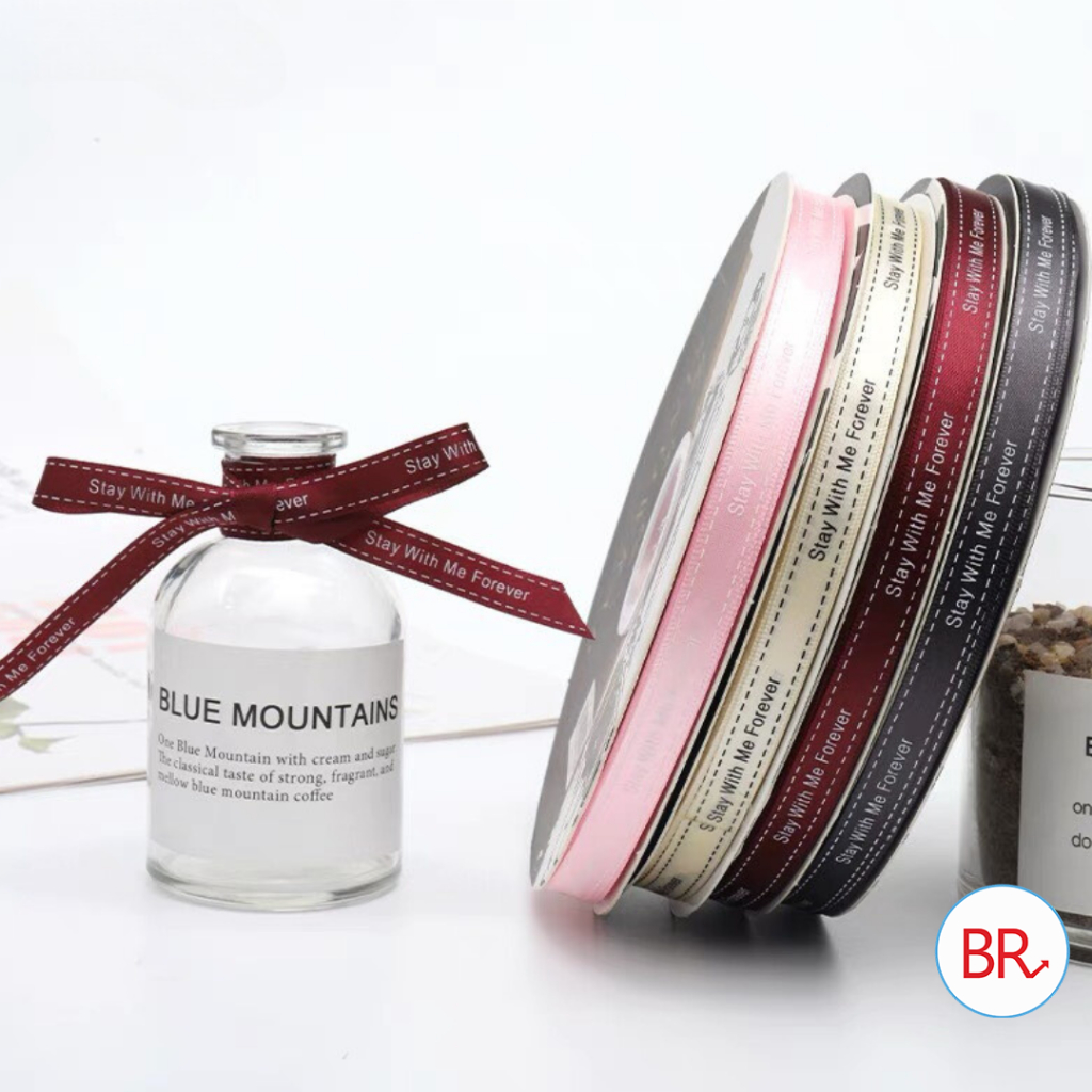 Cuộn dây ruy băng lụa bản 1cm, ruy băng làm nơ, phụ kiện làm hoa, gói quà trang trí - br 02059