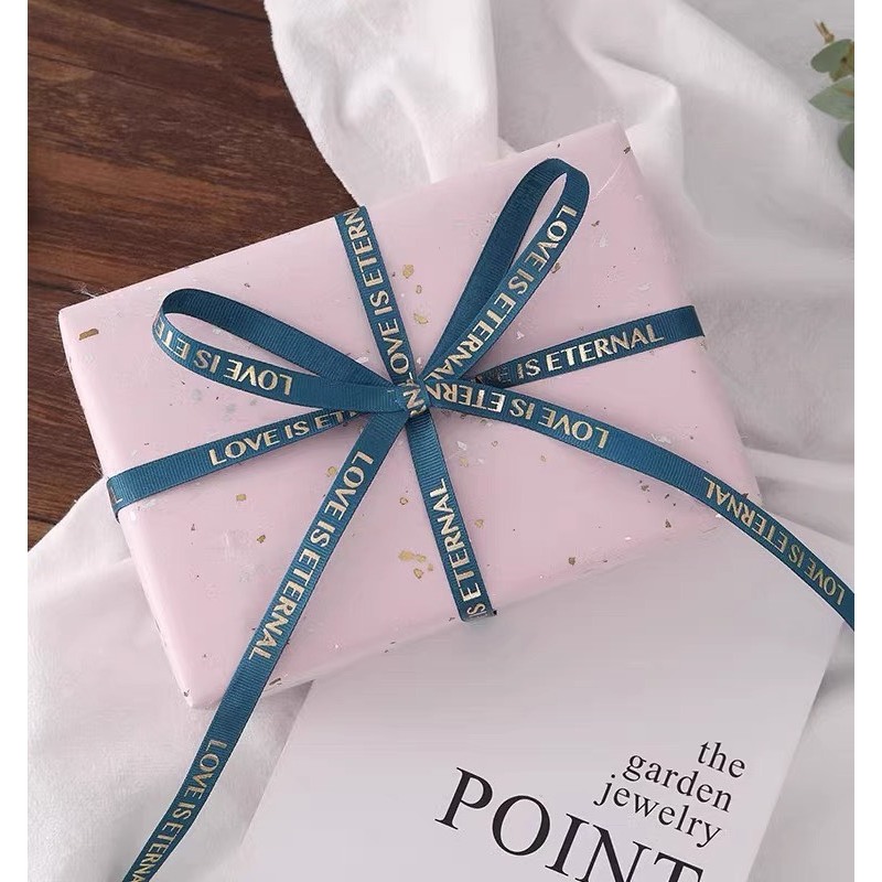 Cuộn dây ruy băng lụa bản 1cm, ruy băng làm nơ, phụ kiện làm hoa, gói quà trang trí - br 02059