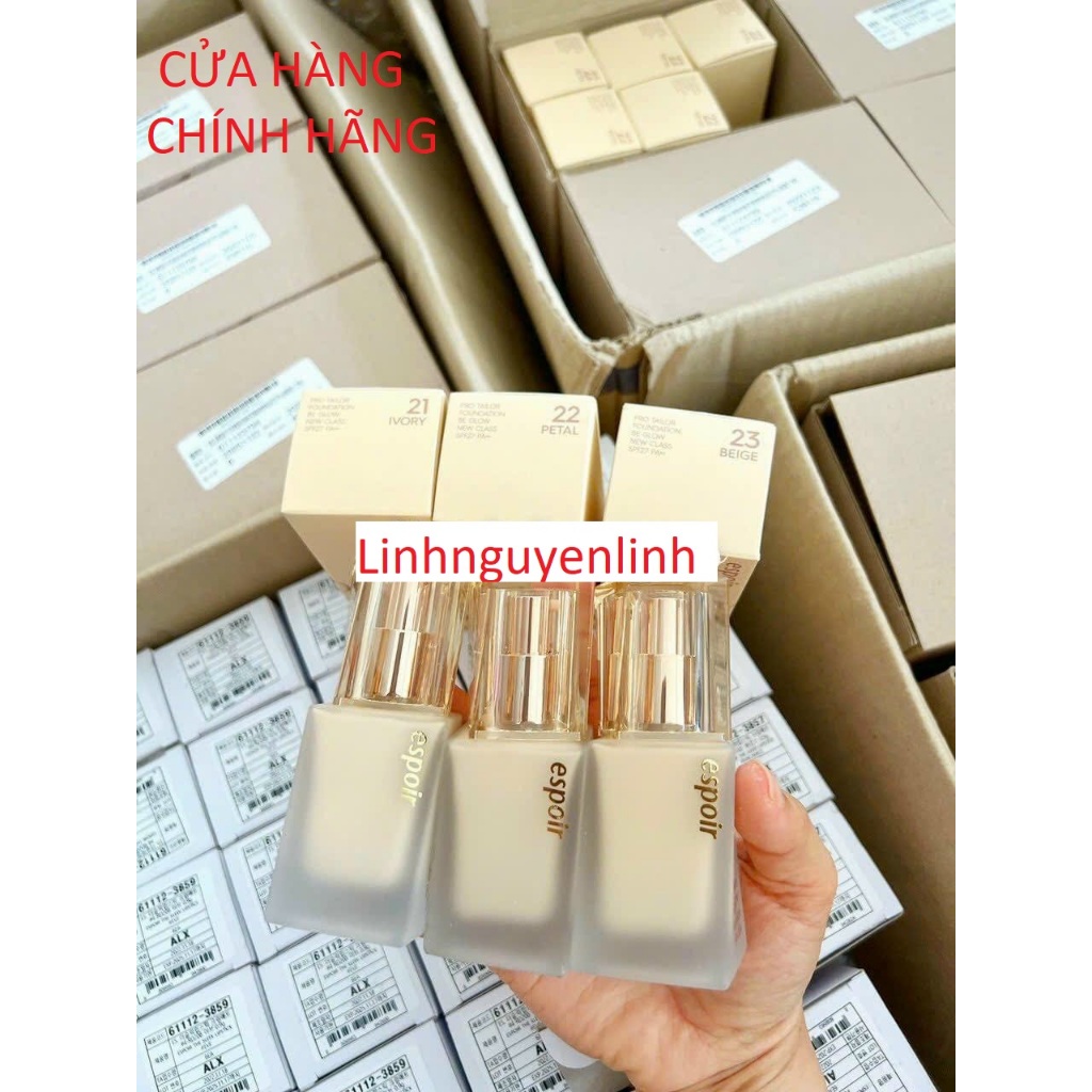 Kem Nền Espoir Pro Foundation Tailor Be Glow New Class SPF27 PA++ 30g