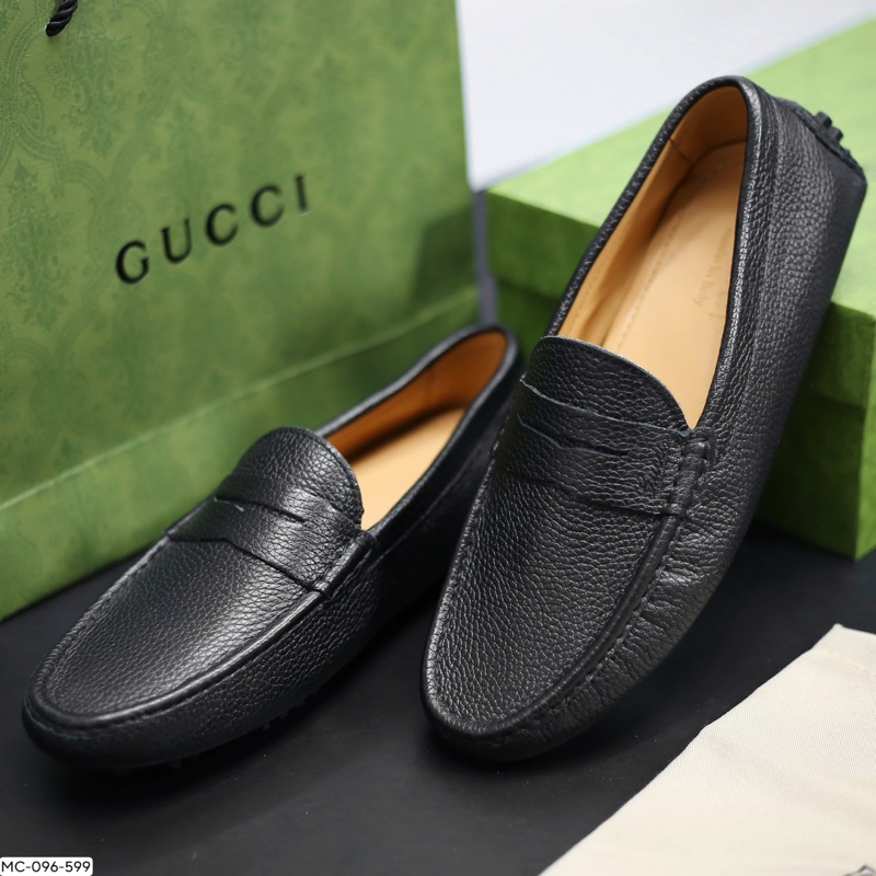 Giày lười, giày mọi Moca Da bò Đế âm - Bảo hành 12 tháng 🔥 MC096