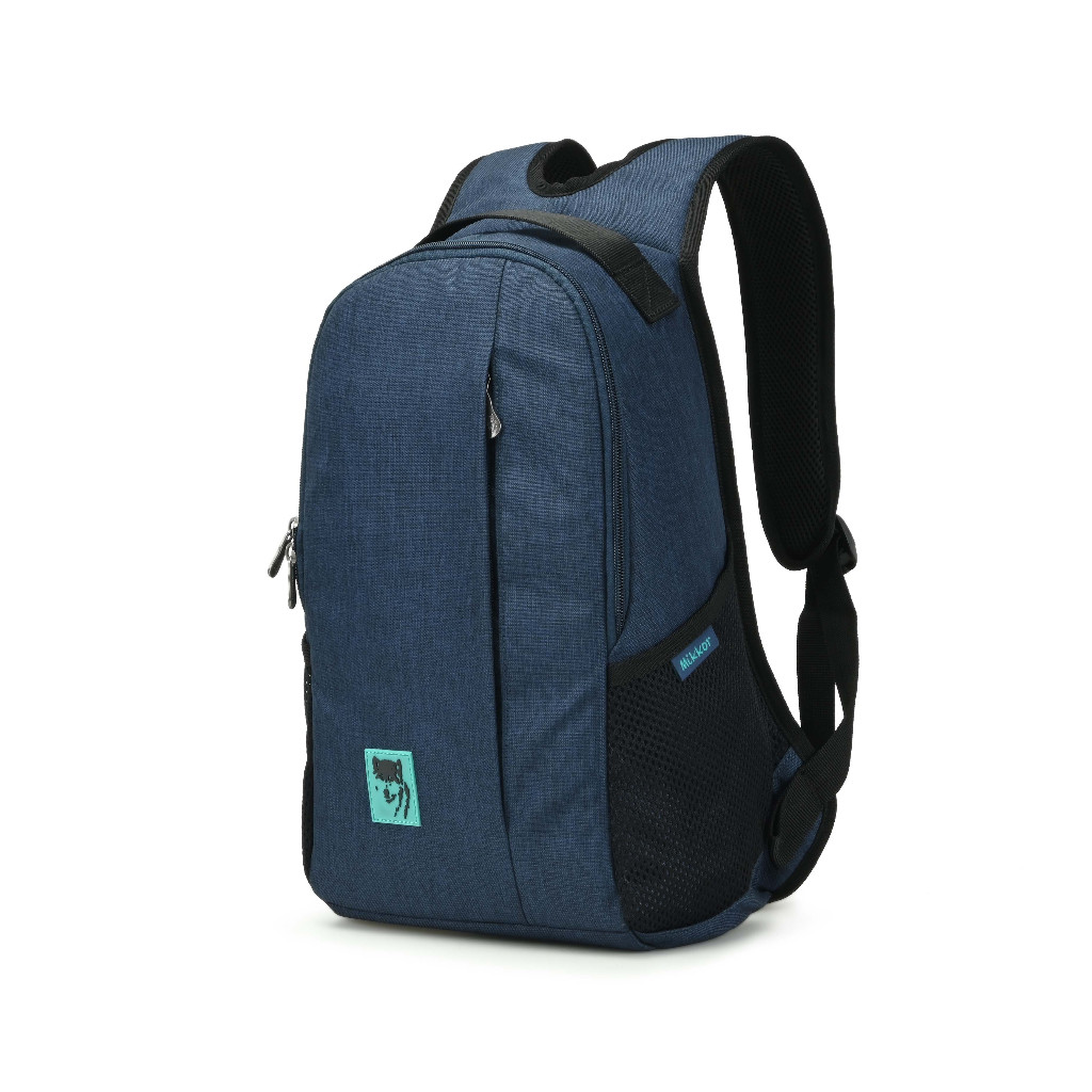 Ba lô thời trang Mikkor The Ivy màu navy 2 tone hàng chính hãng