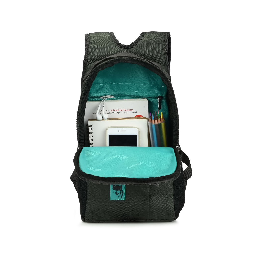 Ba lô thời trang Mikkor The Ivy màu navy 2 tone hàng chính hãng