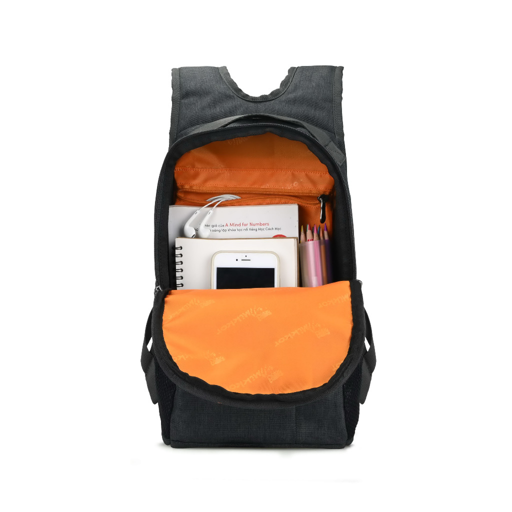 Ba lô thời trang Mikkor The Ivy màu 2 tone Graphite, hàng chính hãng