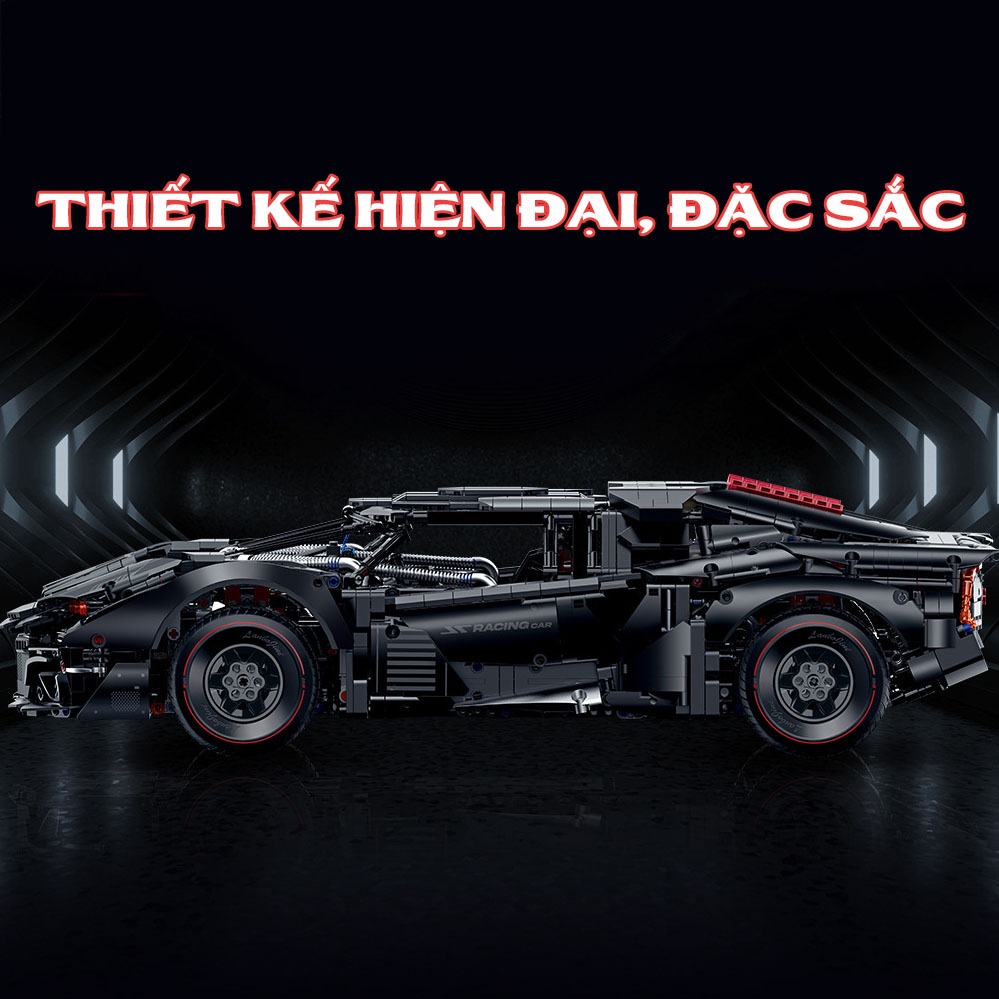 Đồ Chơi Lắp Ráp Mô Hình Siêu Xe Lamborghini Armored Tỉ Lệ 1:8 Điều Khiển Từ Xa RC Kiểu LEGO NO-10618 Với Hơn 4290+ Mảnh