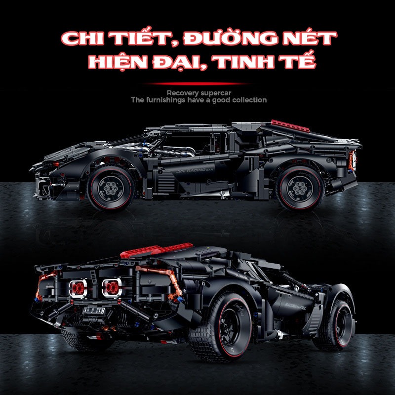Đồ Chơi Lắp Ráp Mô Hình Siêu Xe Lamborghini Armored Tỉ Lệ 1:8 Điều Khiển Từ Xa RC Kiểu LEGO NO-10618 Với Hơn 4290+ Mảnh