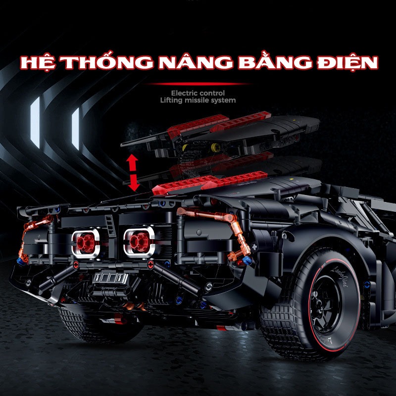 Đồ Chơi Lắp Ráp Mô Hình Siêu Xe Lamborghini Armored Tỉ Lệ 1:8 Điều Khiển Từ Xa RC Kiểu LEGO NO-10618 Với Hơn 4290+ Mảnh