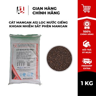 1Kg Cát Mangan A12 - Vật Liệu Lọc Nước Giếng Khoan Nhiễm Sắt Phèn