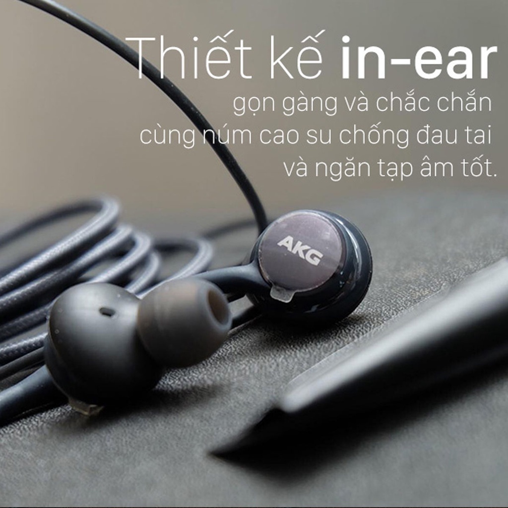 Tai Nghe Nhét Tai SS AKG s10-s10 plus màu đen jack cắm Type-C và 3.5mm  Bảo Hành 12 Tháng 1 Đổi 1 Paolu Store VN