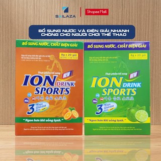 (QUÀ TẶNG) Nước điện giải ion+ Sport Drink dạng bột pha tiện lợi Hộp 20 gói x 8g