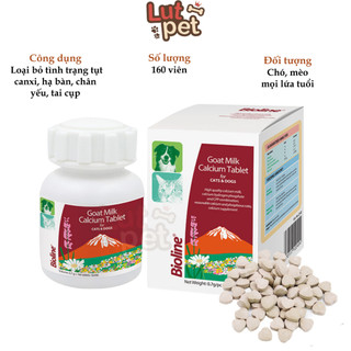 Canxi nano chó mèo cho chó bầu phục hồi bị hạ bàn tai cụp (150viên) - lutpet