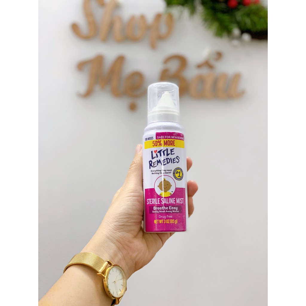 Xịt nghẹt mũi cho bé sơ sinh Little Remedies