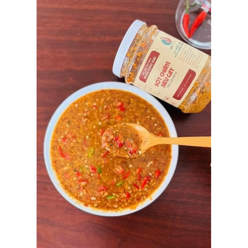 SỐT CHẤM SIÊU CAY và CAY VỪA CHÚ HẢI Ngon số dách hủ 500gr