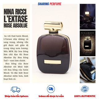 💥 Sharing Perfume- Nước hoa Nina Ricci L'extase Rose Absolute EDP