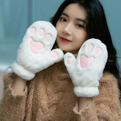 Găng tay len nữ bao tay vải nữ lót nhung lông cừu giữ ấm mùa đông thời trang cao cấp