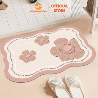 Thảm lau chân Dạng Sóng 2023, thảm chùi chân bali đế cao su - 40cm x 60cm