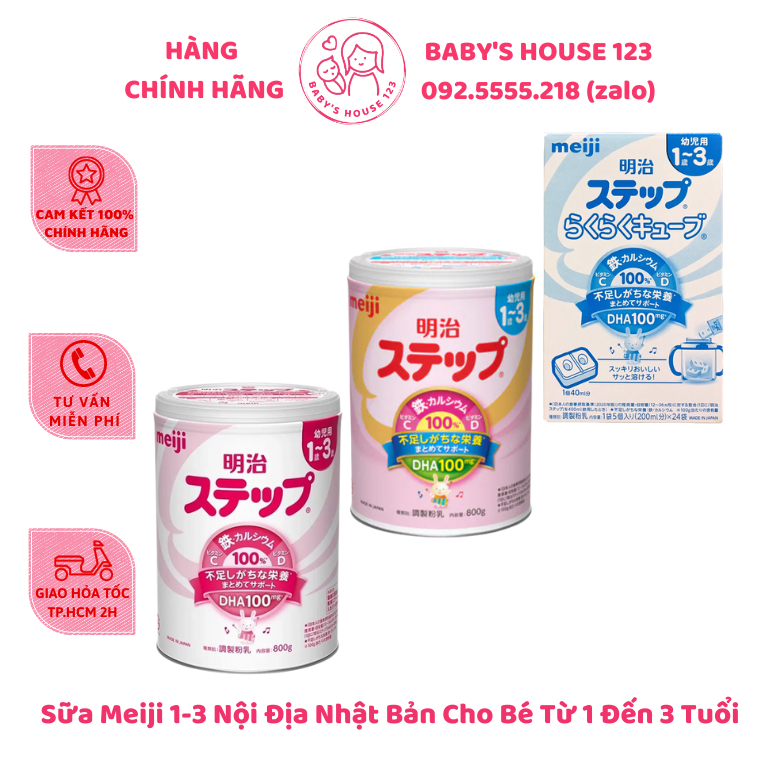 Sữa Meiji Nội Địa Nhật Cho Bé - Hộp 800gr