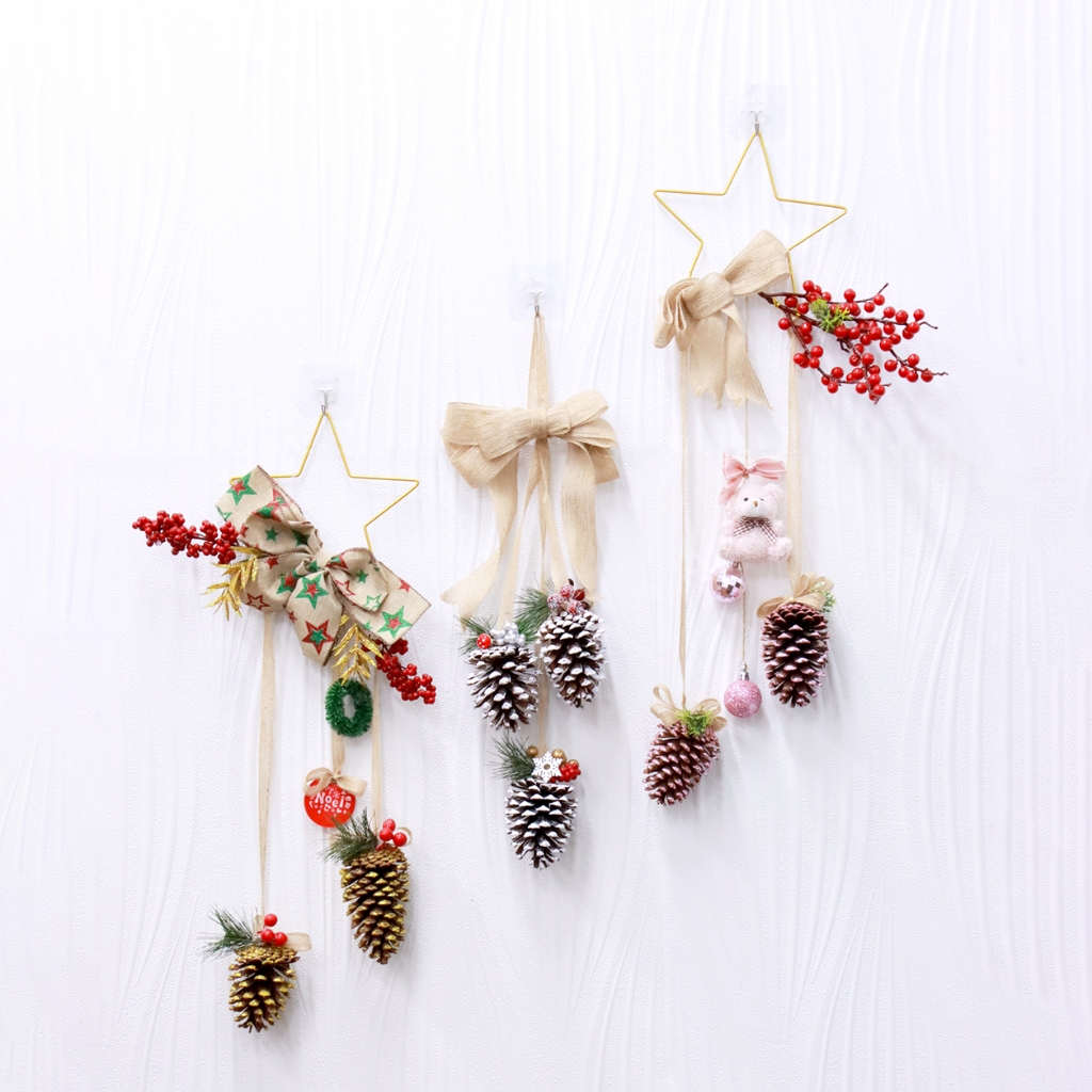 Dây Treo Giáng Sinh Ngôi Sao Quả Thông CC23 Trang Trí Noel