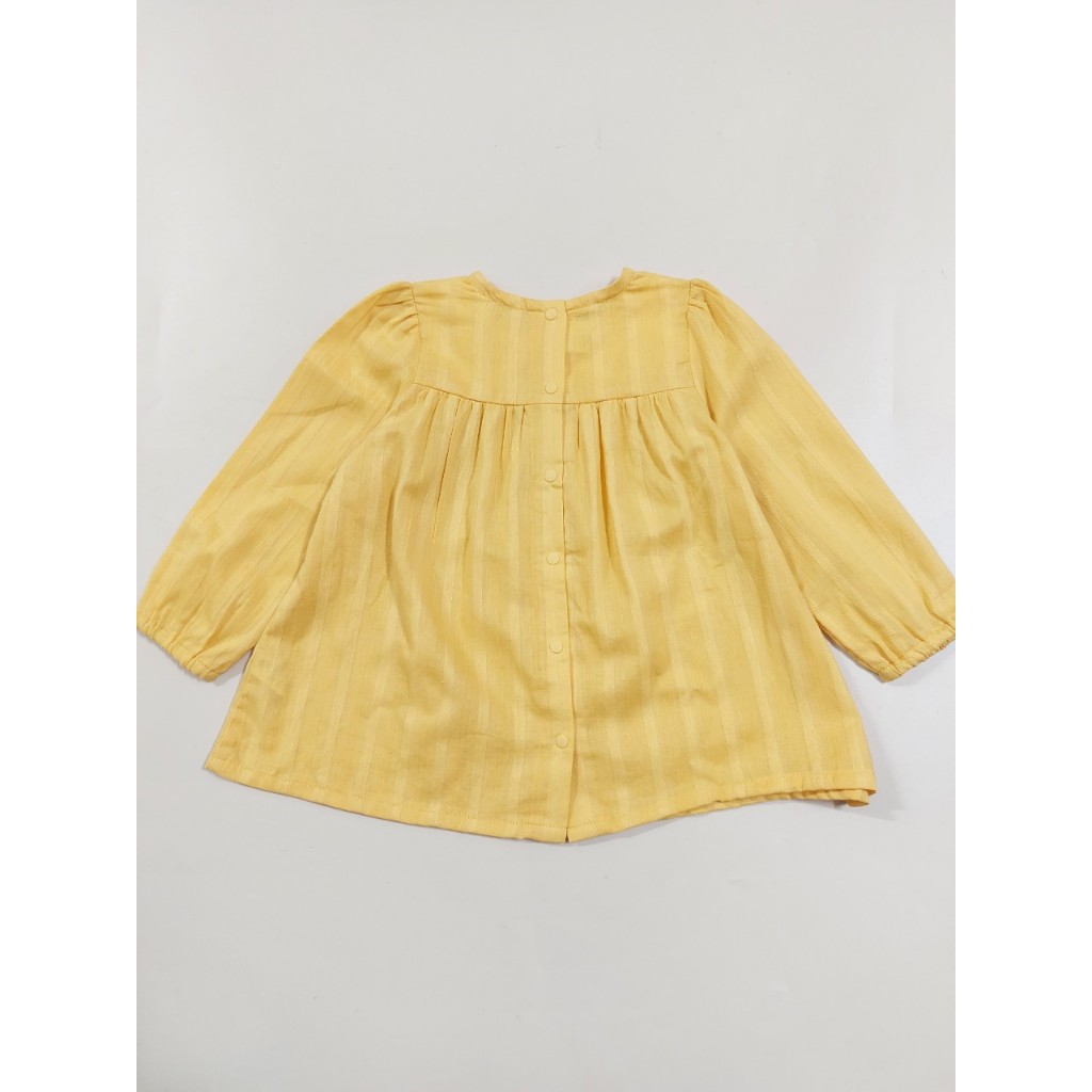 Áo đũi tơ cô vuông tiểu thư bé gái Aga. HA4850