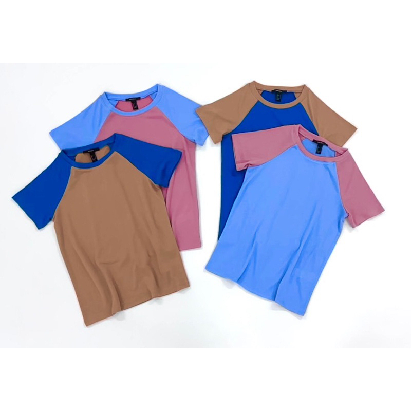 áo tay raglan phối 4 màu vnxk